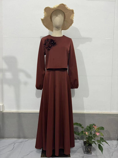 Middle East Women Two Pieces Dresses Sets
