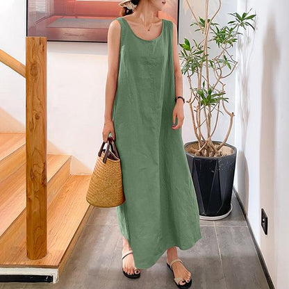 Casual Women Loose Long Sleeveless Dresses