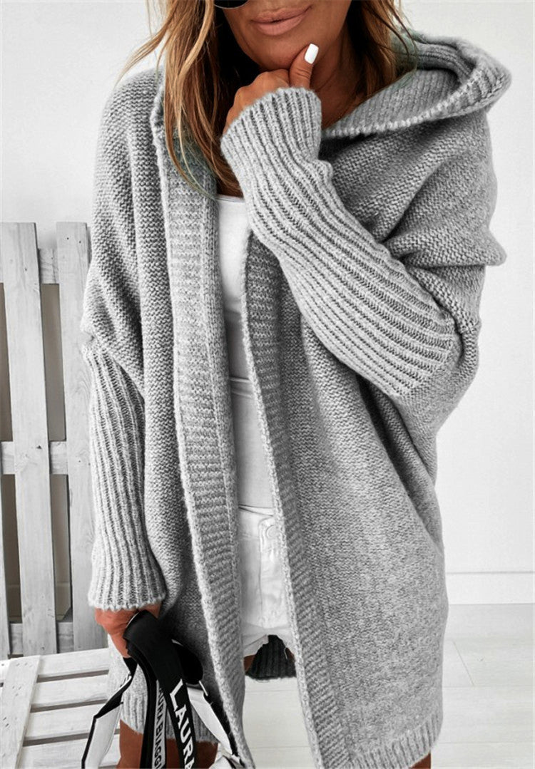 Casual Women Knitted Sweaters with Hat