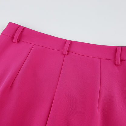 Fashion Sleeveless Tops and Long Pants Two Pieces Suits