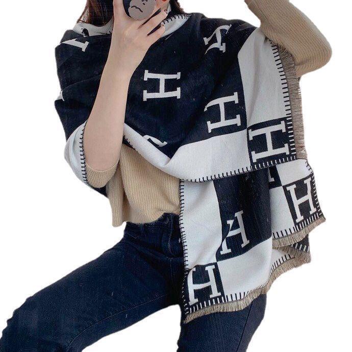 H Letter Winter Scarves
