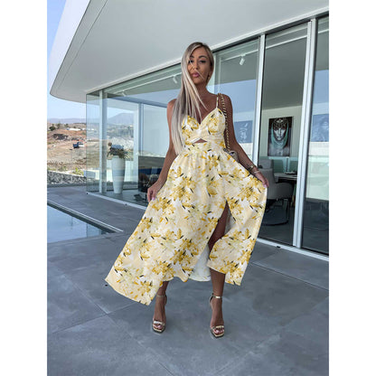 Elegant Midriff Baring Summer Dresses