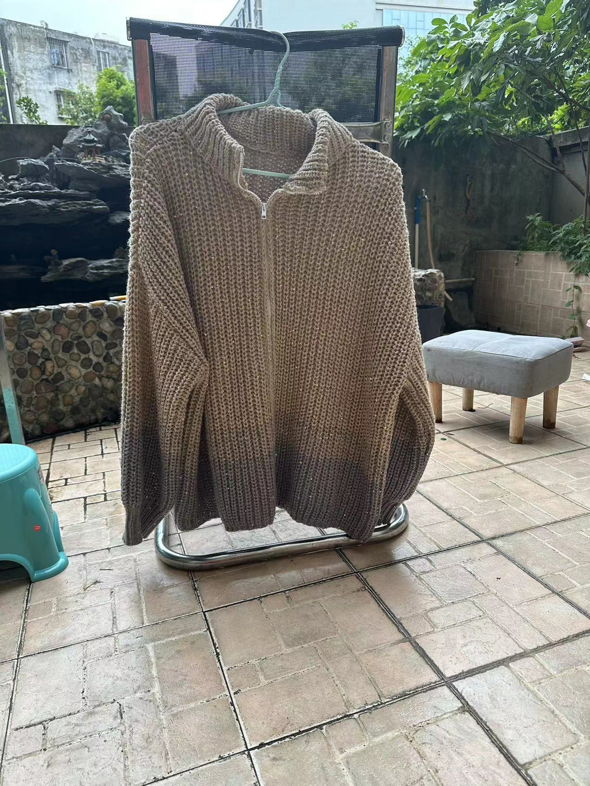 Fashion Sequined V Neck Sweaters for Women