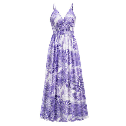 Sexy V Neck Bohemian Long Maxi Dresses
