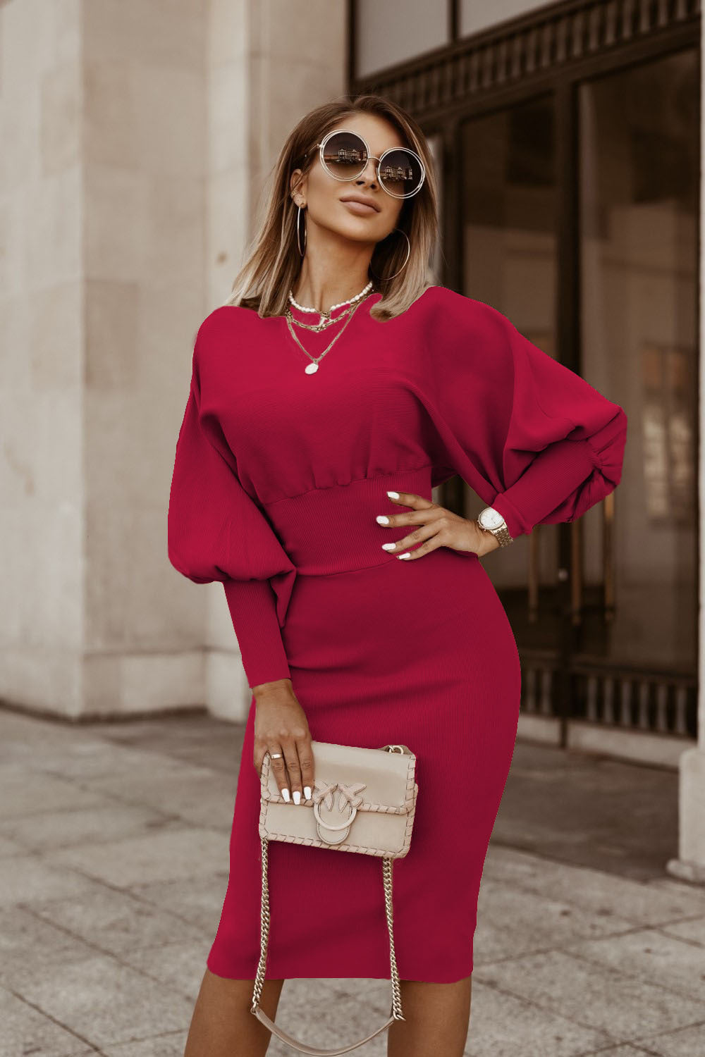 Fashion Long Sleeves Fall Dresses