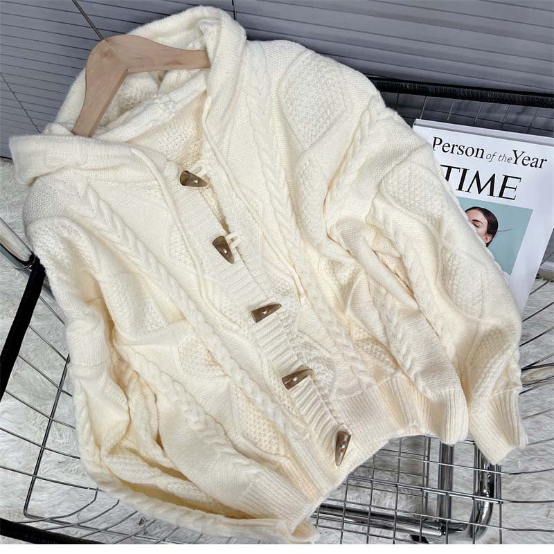 Soft Lazy Knitted Women Cardigan Sweaters