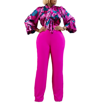 Fashion Plus Sizes Women Long Sleeves Shirts & Pants