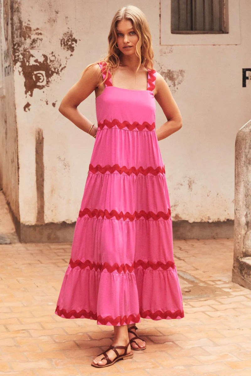 Designed Strapless Summer Long Dresses