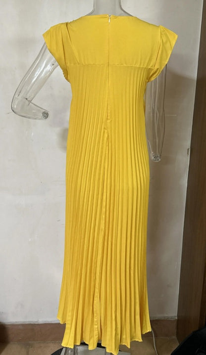 Casual Round Neck Sleeveless Women Long Dresses