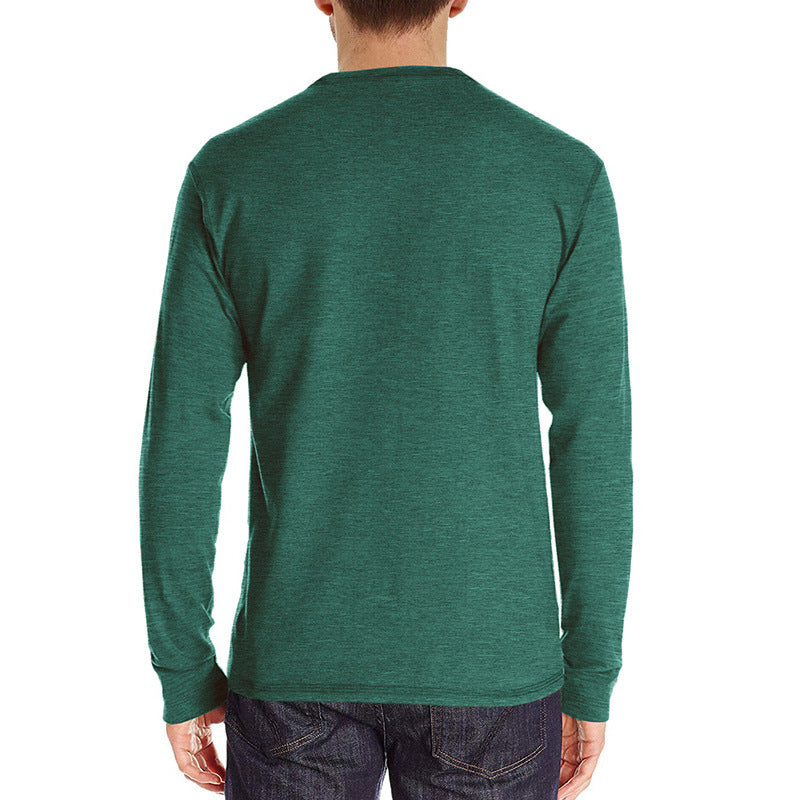 Casual Round Neck Long Sleeves T Shirts
