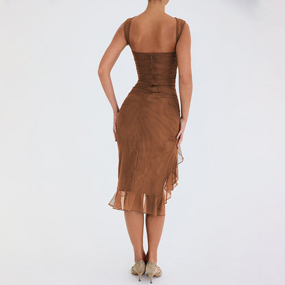 Sexy One Shoulder Summer Sleeves Sheath Dresses