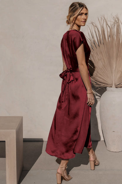 Fashion Summer Satin Evening Party Dresses