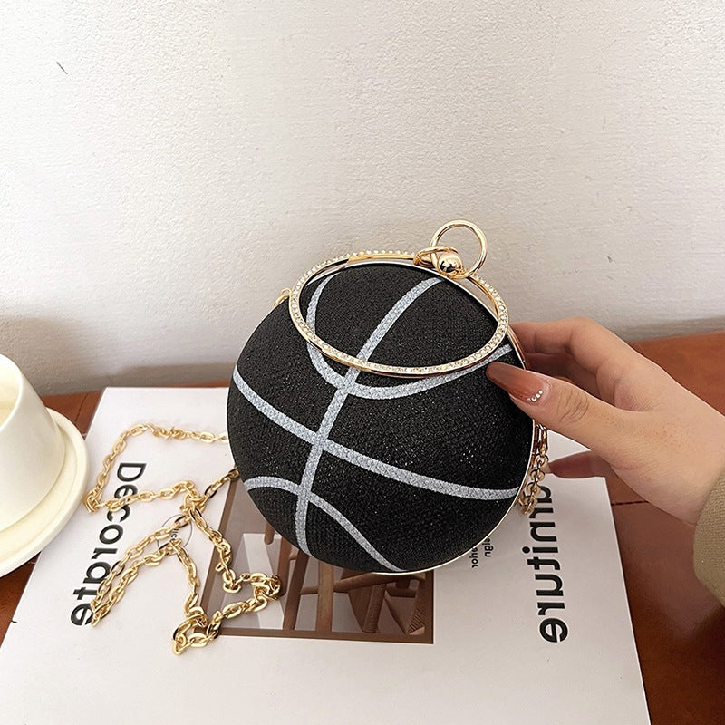 Fashion Chain Basketball Shaped Evening Bags
