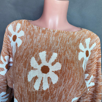Fashion Colorful Flower Knitted Suits
