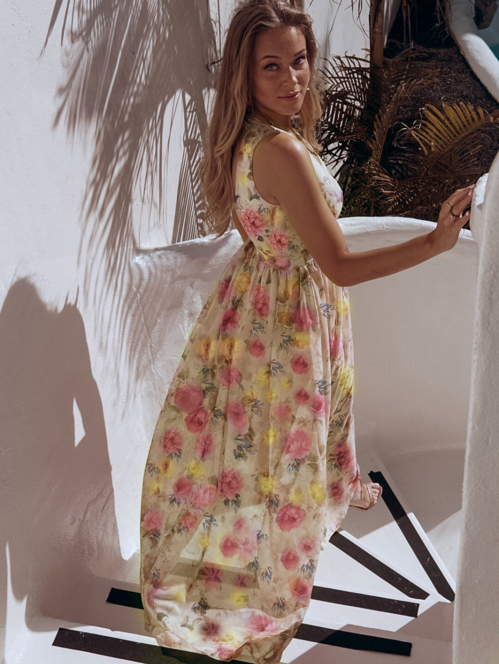 Leisure Chiffon Sleeveless Summer Long Dresses