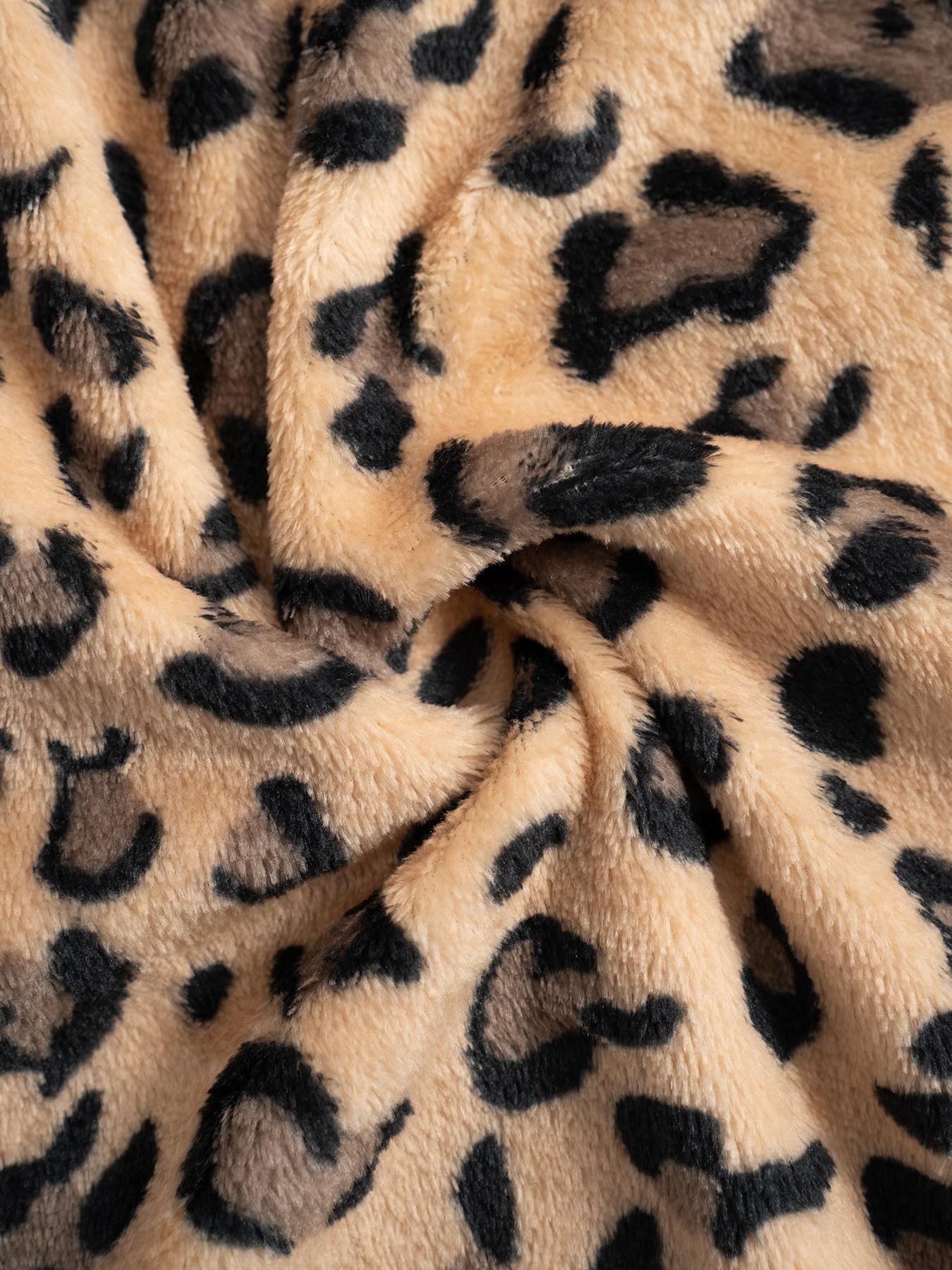 Casual Leopard Leopard Women Wide-leg Pants