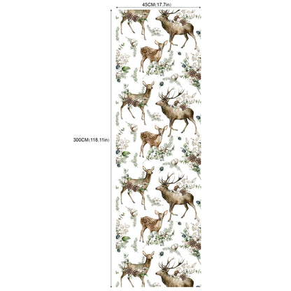 Environmental Friendly Self-adhesive Christmas Wallpaper
