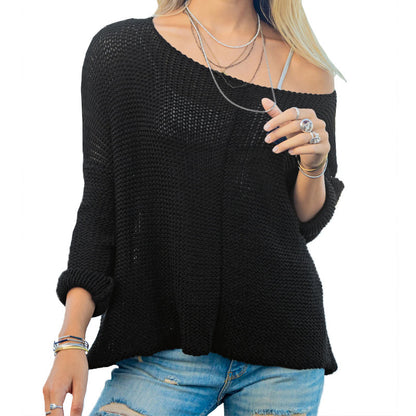 Fashion Fall Long Sleeves Pullover Knitted Sweaters