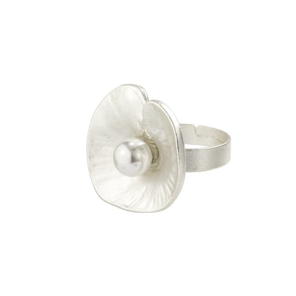 Women Alloy Irregular Flowers Rings