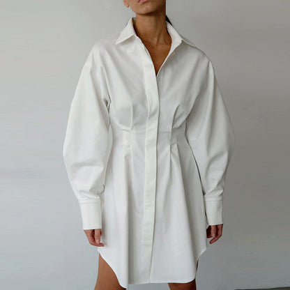 Vintage Women Long Sleeves Mini Dresses