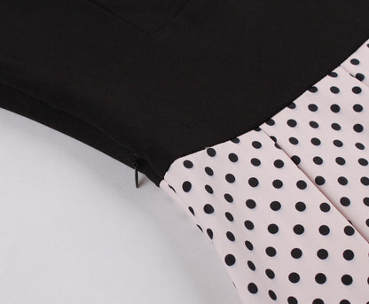 Vintage Polk Dot Short Sleeves Dresses