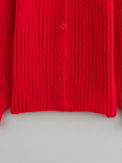 Casual Long Sleeves Knitted Cardigan Sweaters