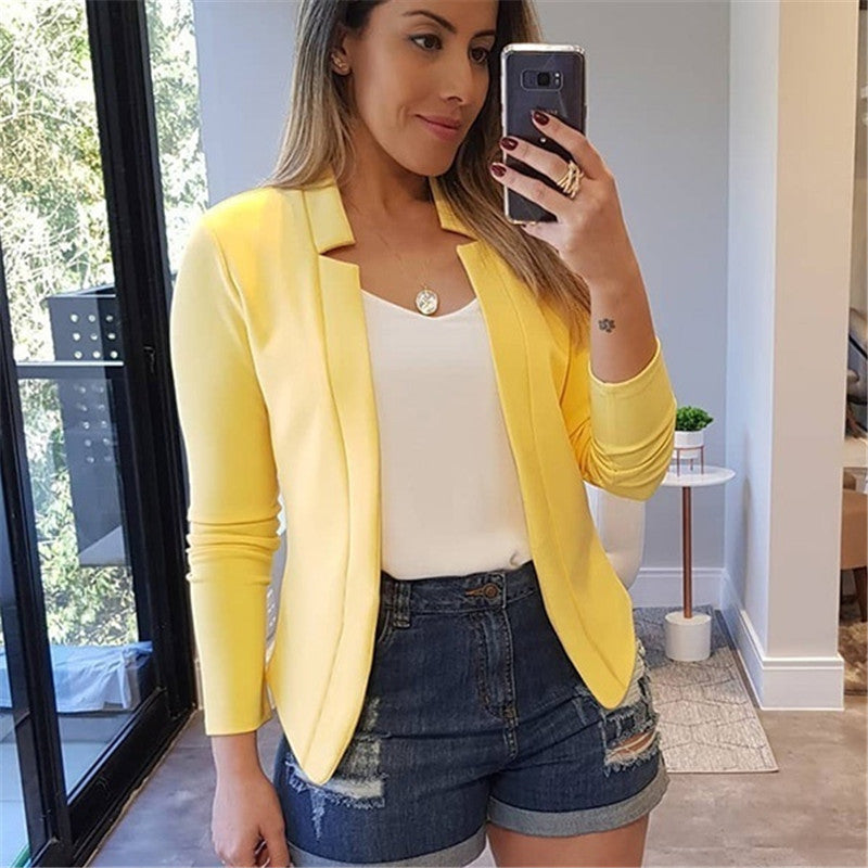 Casual Women Simple Design Blazers