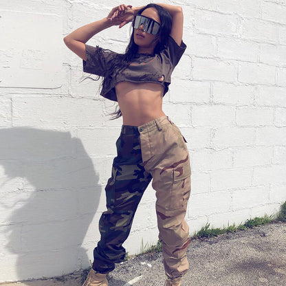 Fashion Popular Camouflage Women Pants