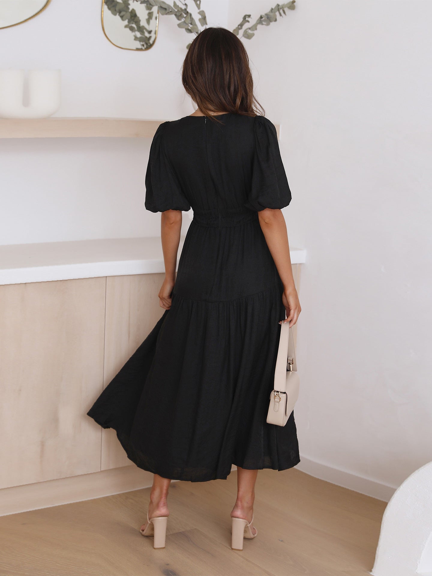 Summer V Neck Holiday Dresses for Women