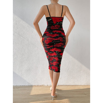 Vintage Sexy Spaghetti Straps Sheath Dresses