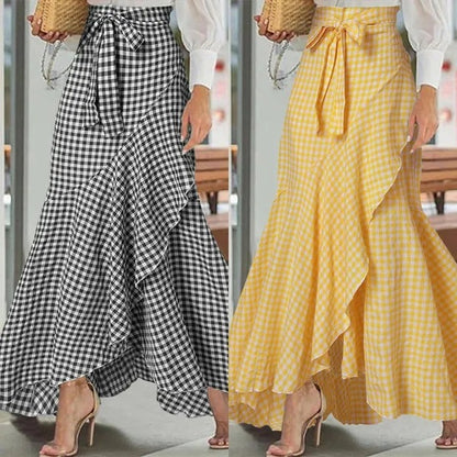 Casual Summer Ruffled A Line Skirts for Women