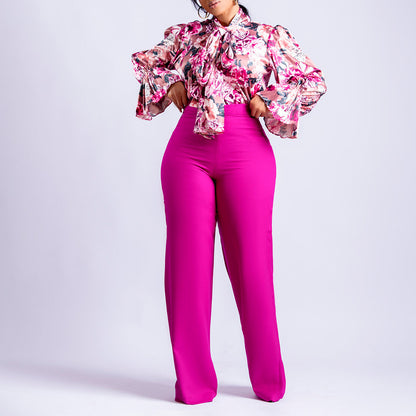 Fashion Plus Sizes Women Long Sleeves Shirts & Pants