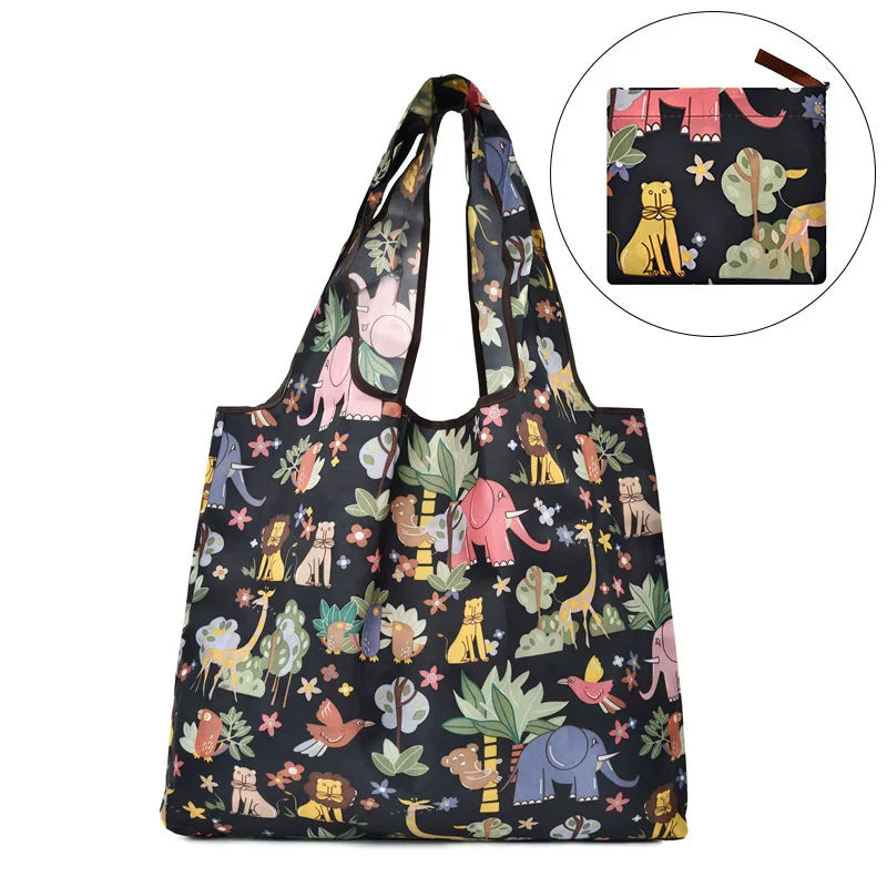 Cartoon Animal Foldable Eco Shopping Bag