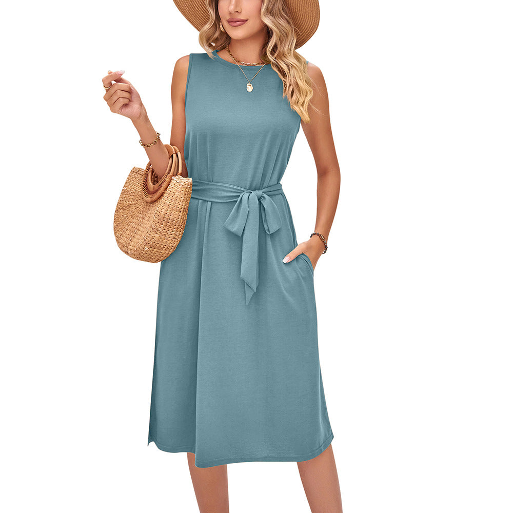 Summer Sleeveless Daily Midi Dresses