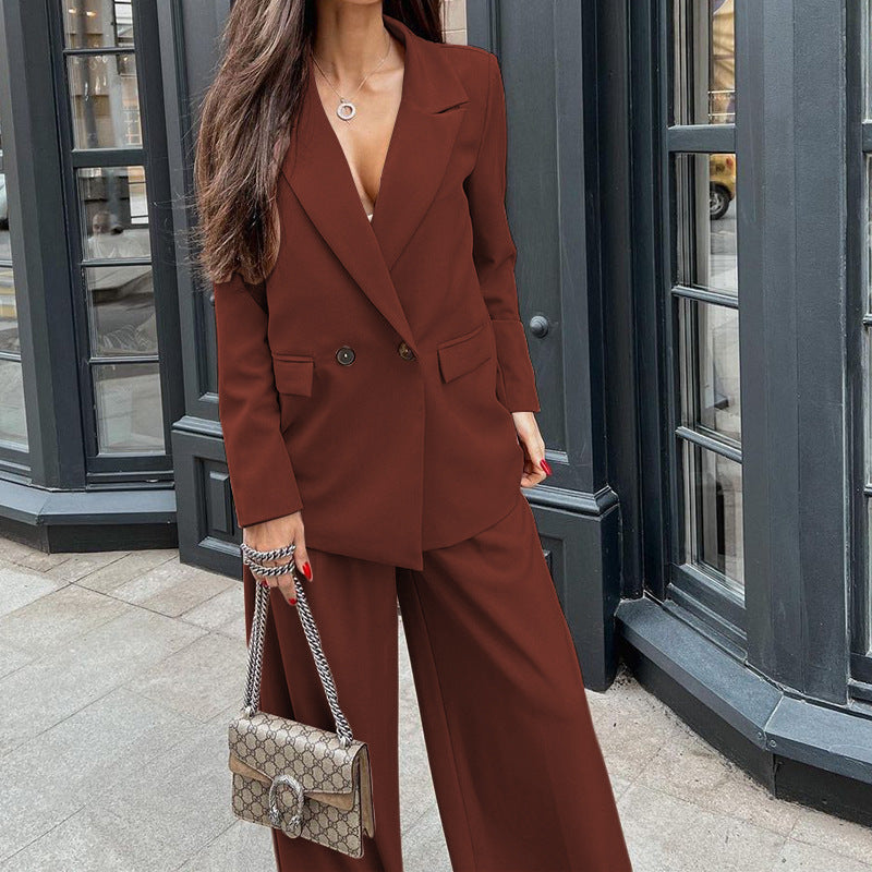 Fashion Long Sleeves Blazers and Pants for Women