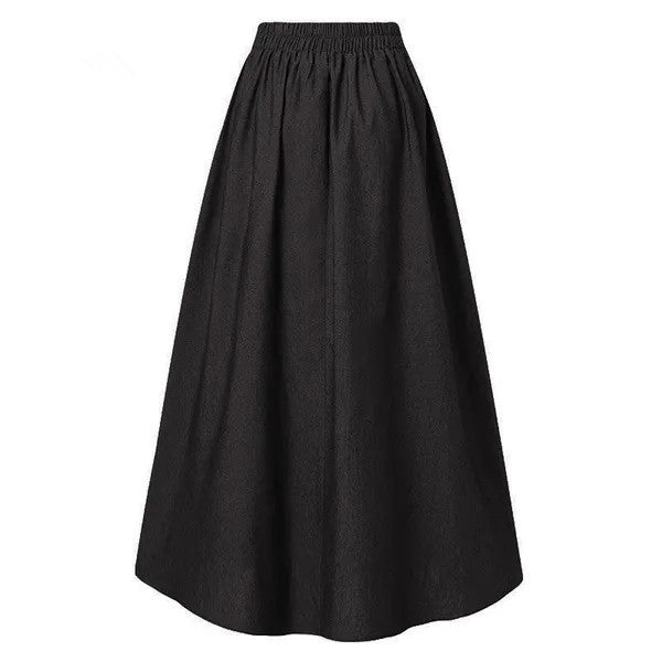Casual High Waist Summer Long Skirts