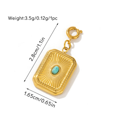 Designed Fashion Square Round Shaped Pendant & Chains an for Women