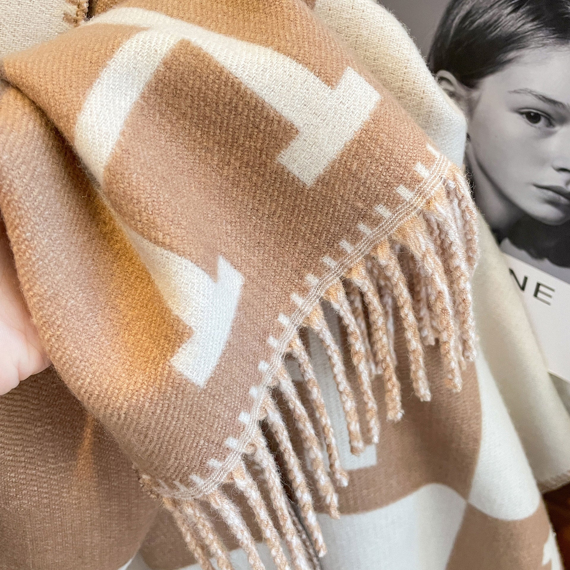 H Design Winter Warm Scarves Shawl