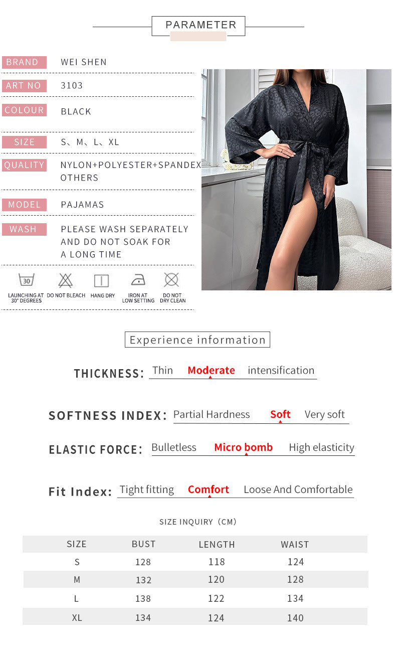 Black Kimono Sleepwear for Women