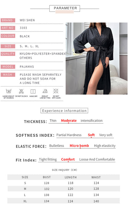 Black Kimono Sleepwear for Women