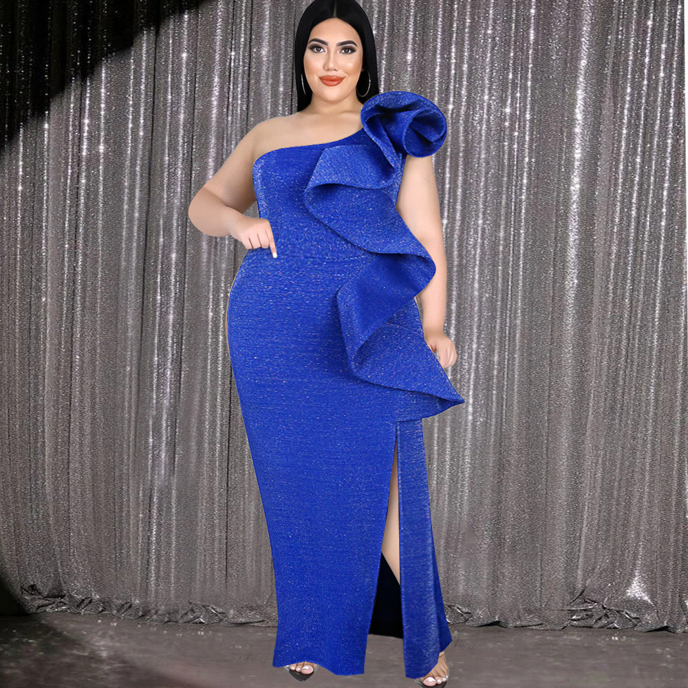 Gorgeous One Shoulder Plus Sizes Evening Dresses
