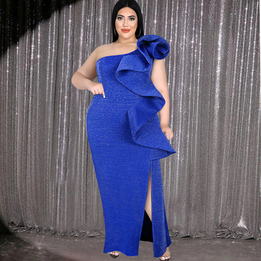 Gorgeous One Shoulder Plus Sizes Evening Dresses