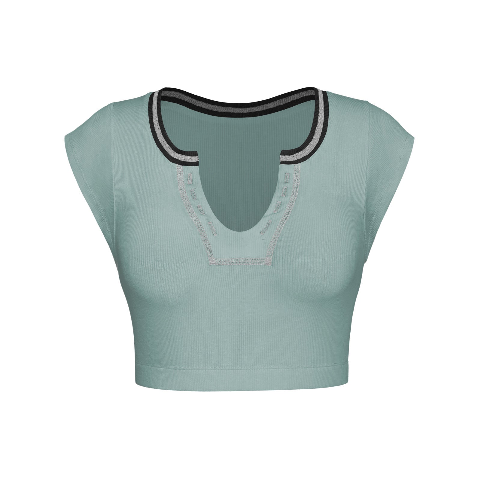 Sexy Designed Midriff Baring Knitted T Shirts