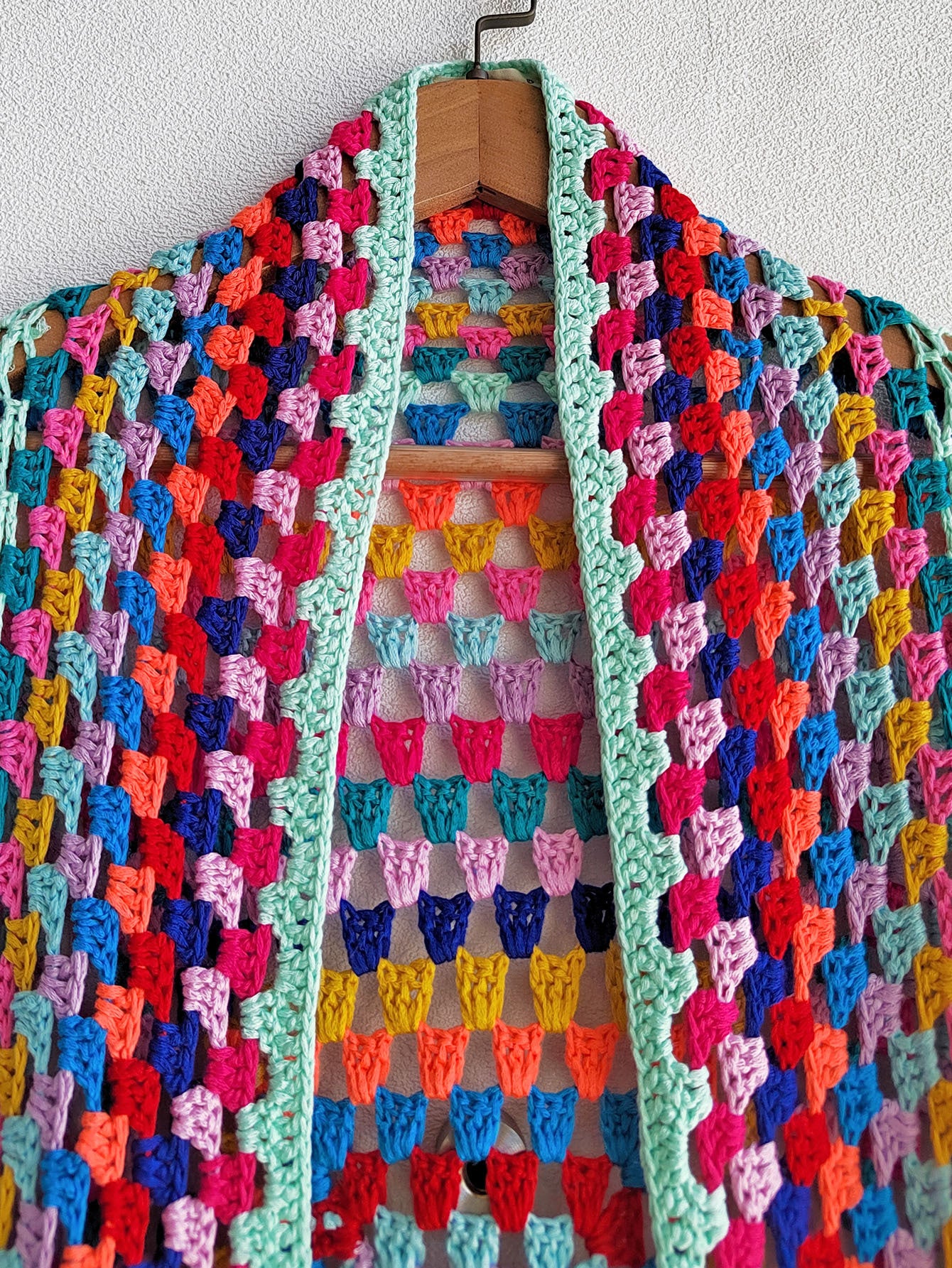 Colorful Crochet Irregular Tassels Coats for Women
