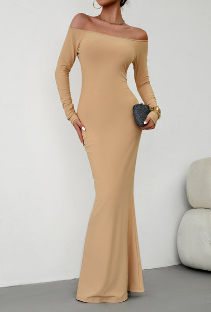 Sexy Off The Shoulder Long Knitted Dresses