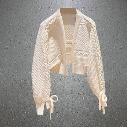 Sweety V Neck Knitted Short Sweaters