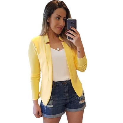 Casual Women Simple Design Blazers