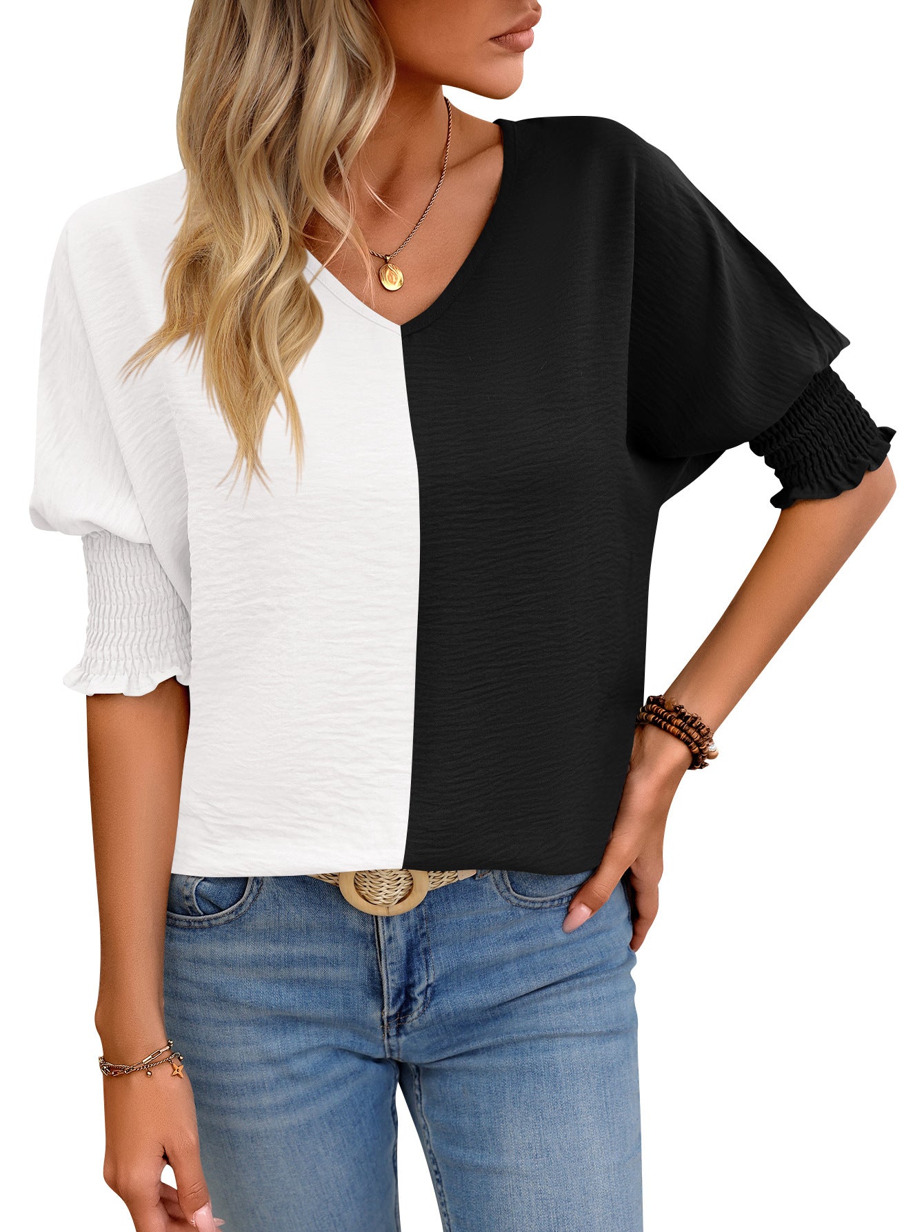 Leisure Summer V Neck Short Sleeves T Shirts
