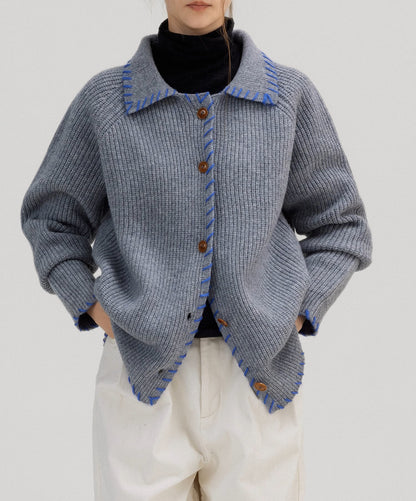 Casual Wool Knitted Women Cardigan Sweaters