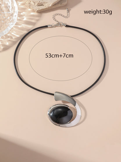 Fashion Exaggerated Collar Unique Personality Design Turquoise Pendant Necklaces
